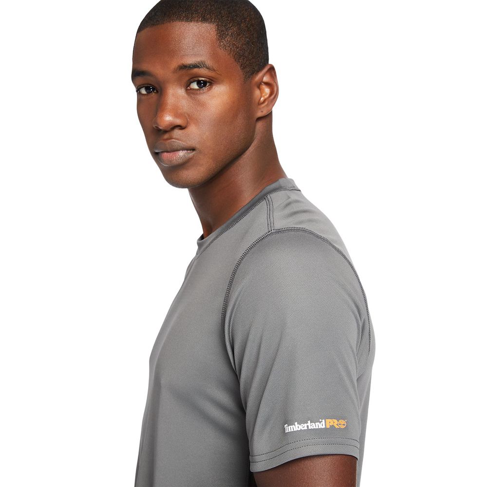 Camisetas Timberland Hombre Pro® Wicking Good Short-Sleeve Gris - Chile ESB-931604